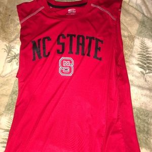 NC State tank top.